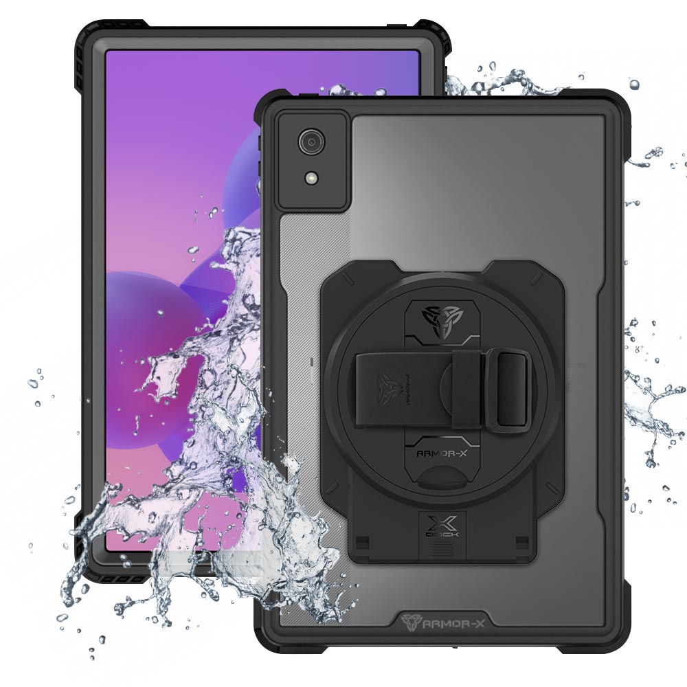 ARMOR-X Lenovo Idea Tab Pro TB373 Healthcare &amp; Medical-Grade IP68 Waterproof Shockproof Case with X-DOCK Modular Mount Eco-System.