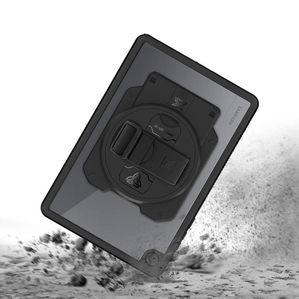 ARMOR-X Samsung Galaxy Tab A11+ A11 Plus ( 11" ) SM-X230 / SM-X235 / SM-X236 / SM-X238 Healthcare &amp; Medical-Grade IP68 Waterproof Shockproof Case. Withstands drops from up to 3.9 ft (1.2 m) and meets MIL-STD 810H testing standards, protecting your device from accidental falls during busy clinical and industrial workflows.