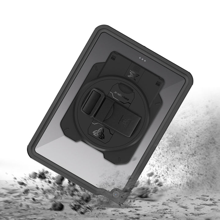 ARMOR-X iPad Air 11 (M4/M3/M2) / Air (5th/4th) Healthcare &amp; Medical-Grade IP68 Waterproof Shockproof Case. Withstands drops from up to 3.9 ft (1.2 m) and meets MIL-STD 810H testing standards, protecting your device from accidental falls during busy clinical and industrial workflows.