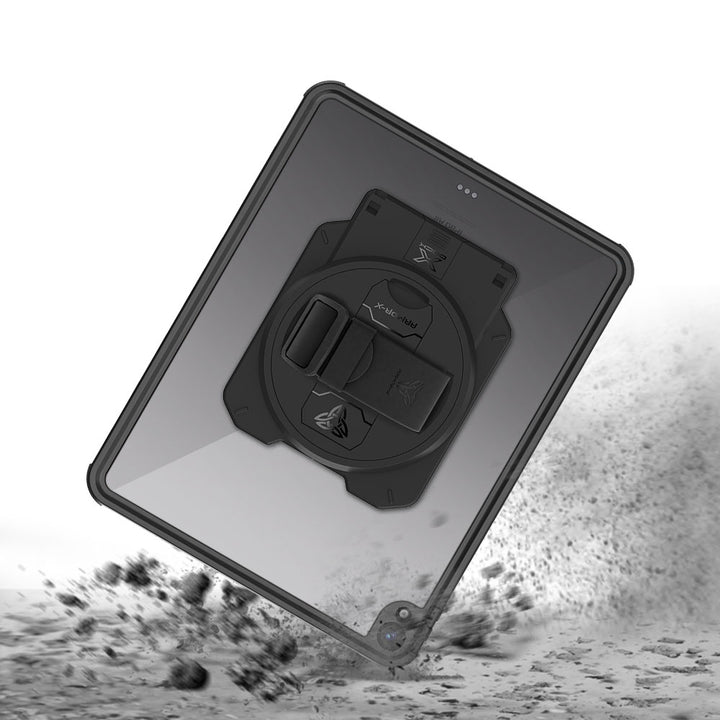 ARMOR-X iPad Air 13 (M2) / (M3) / (M4) Healthcare &amp; Medical-Grade IP68 Waterproof Shockproof Case. Withstands drops from up to 3.9 ft (1.2 m) and meets MIL-STD 810H testing standards, protecting your device from accidental falls during busy clinical and industrial workflows.