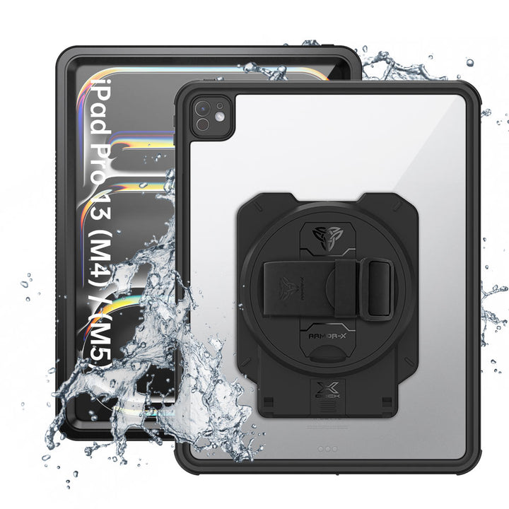 ARMOR-X iPad Pro 13 (M4) / (M5) Healthcare &amp; Medical-Grade IP68 Waterproof Shockproof Case with X-DOCK Modular Mount Eco-System.