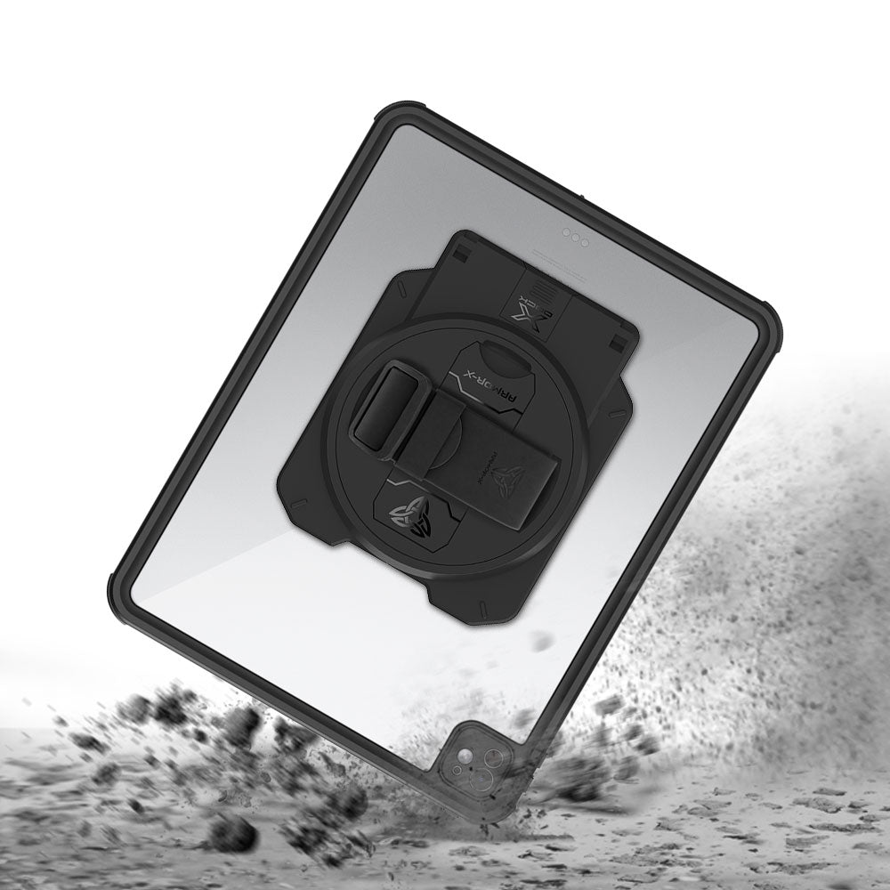 ARMOR-X iPad Pro 13 (M4) / (M5) Healthcare &amp; Medical-Grade IP68 Waterproof Shockproof Case. Withstands drops from up to 3.9 ft (1.2 m) and meets MIL-STD 810H testing standards, protecting your device from accidental falls during busy clinical and industrial workflows.