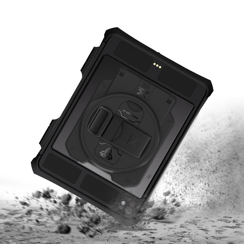 ARMOR-X iPad Pro 11 (M4) / (M5) Healthcare &amp; Medical-Grade IP68 Waterproof Shockproof Case. Withstands drops from up to 3.9 ft (1.2 m) and meets MIL-STD 810H testing standards, protecting your device from accidental falls during busy clinical and industrial workflows.