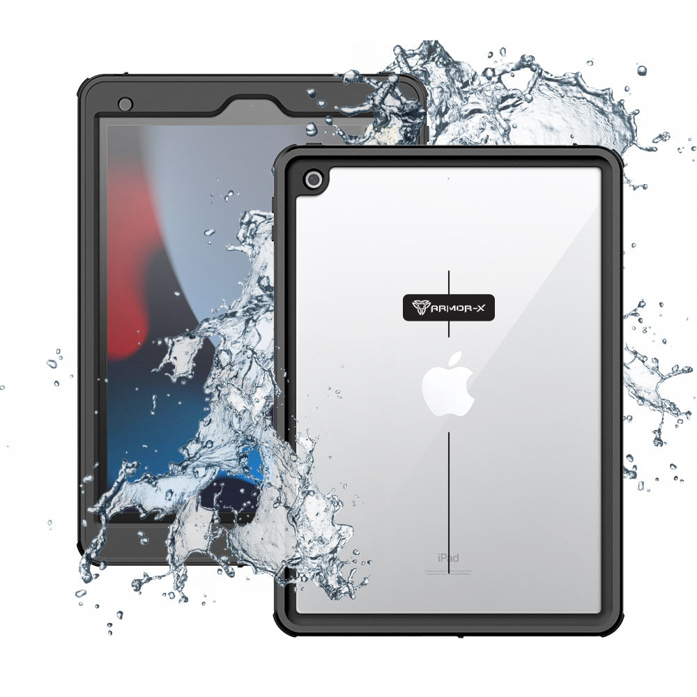 ARMOR-X iPad 10.2 (7th & 8th & 9th Gen.) 2019 / 2020 / 2021 Waterproof Case IP68 shock & water proof Cover. Rugged Design with waterproof protection.