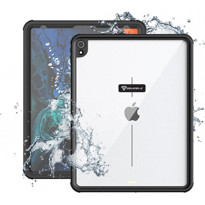 ARMOR-X iPad Pro 12.9 ( 3rd Gen. ) 2018 Waterproof Case IP68 shock & water proof Cover. Rugged Design with waterproof protection.