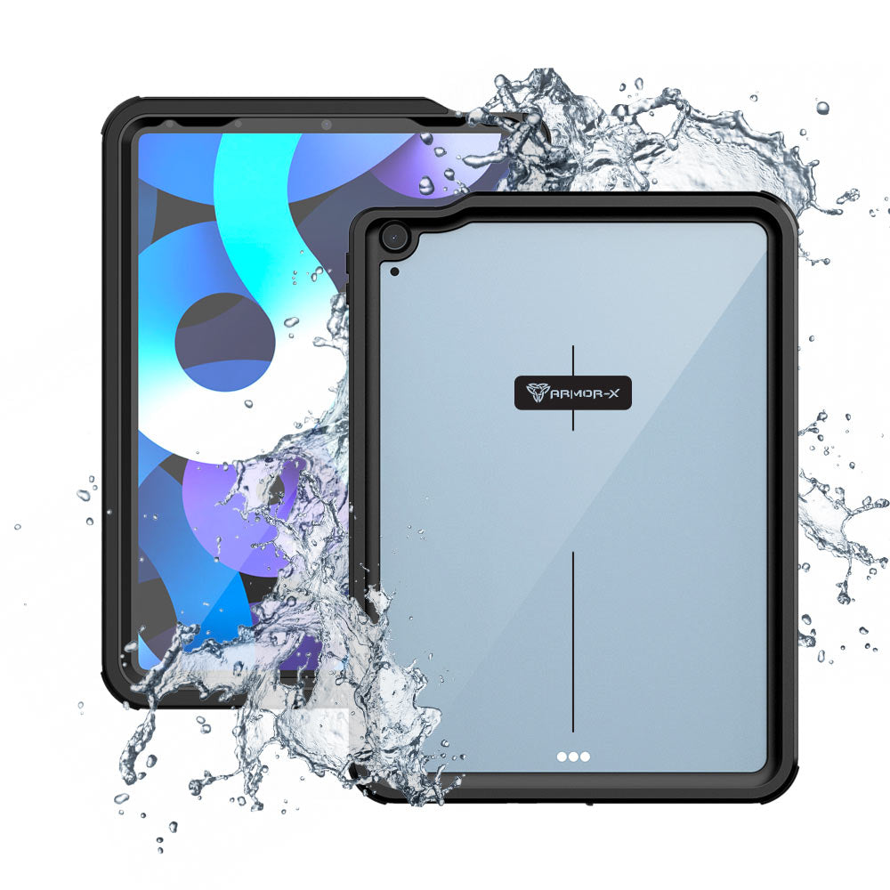 ARMOR-X iPad Air 4 2020 / iPad Air 5 2022 Waterproof Case IP68 shock & water proof Cover. Rugged Design with waterproof protection.