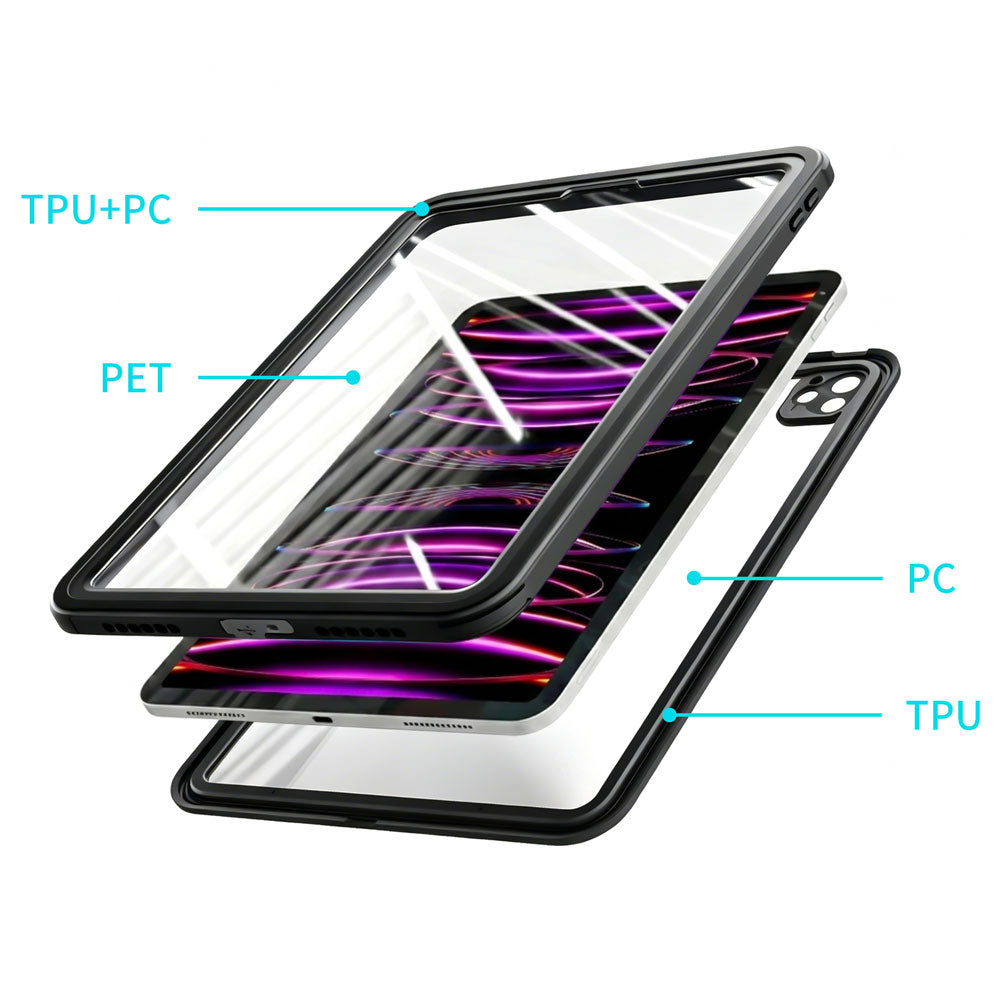 MN-A15S | iPad Pro 11 ( 3rd / 4th Gen ) 2021 / 2022 | IP68 Waterproof, Shock &amp; Dust Proof Case
