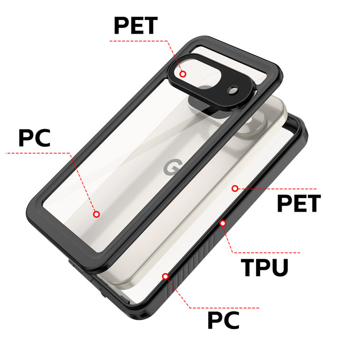 ARMOR-X Google Pixel 9 Waterproof Case IP68 shock & water proof Cover. High quality TPU and PC material ensure fully protected from extreme environment - snow, ice, dirt & dust particles.