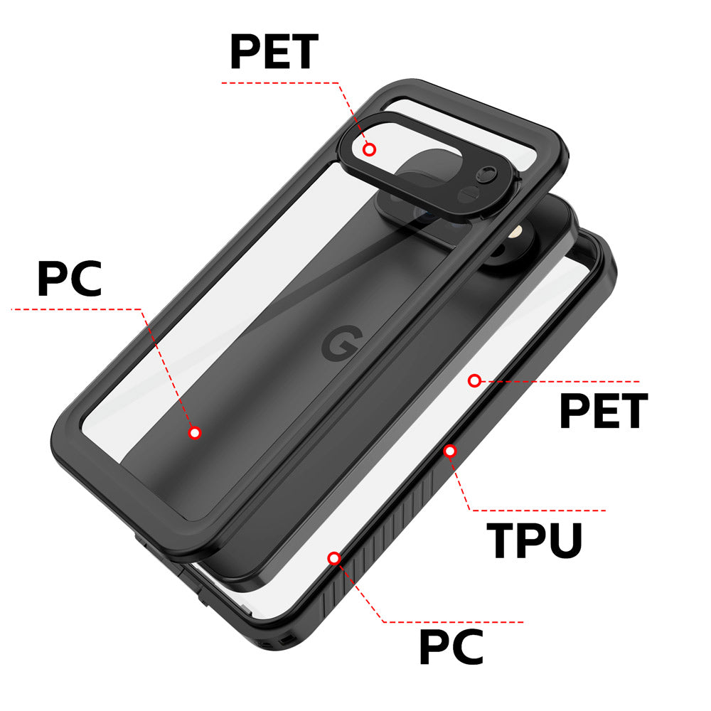 ARMOR-X Google Pixel 9 Pro XL Waterproof Case IP68 shock & water proof Cover. High quality TPU and PC material ensure fully protected from extreme environment - snow, ice, dirt & dust particles.