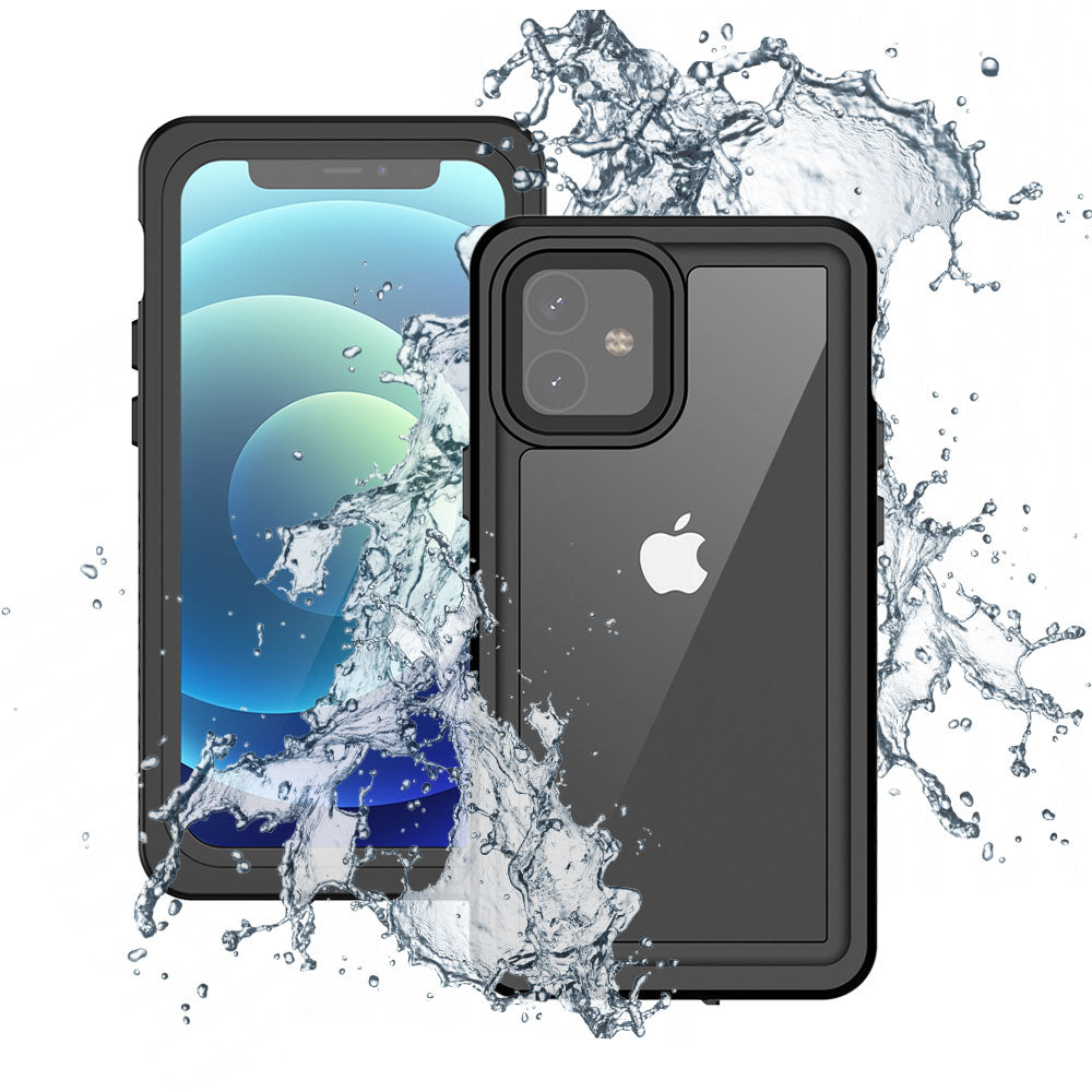 iPhone 12 Mini Waterproof Case, Punkcase [Extreme Series] Armor Cover W/  Built In Screen Protector [Light Blue]