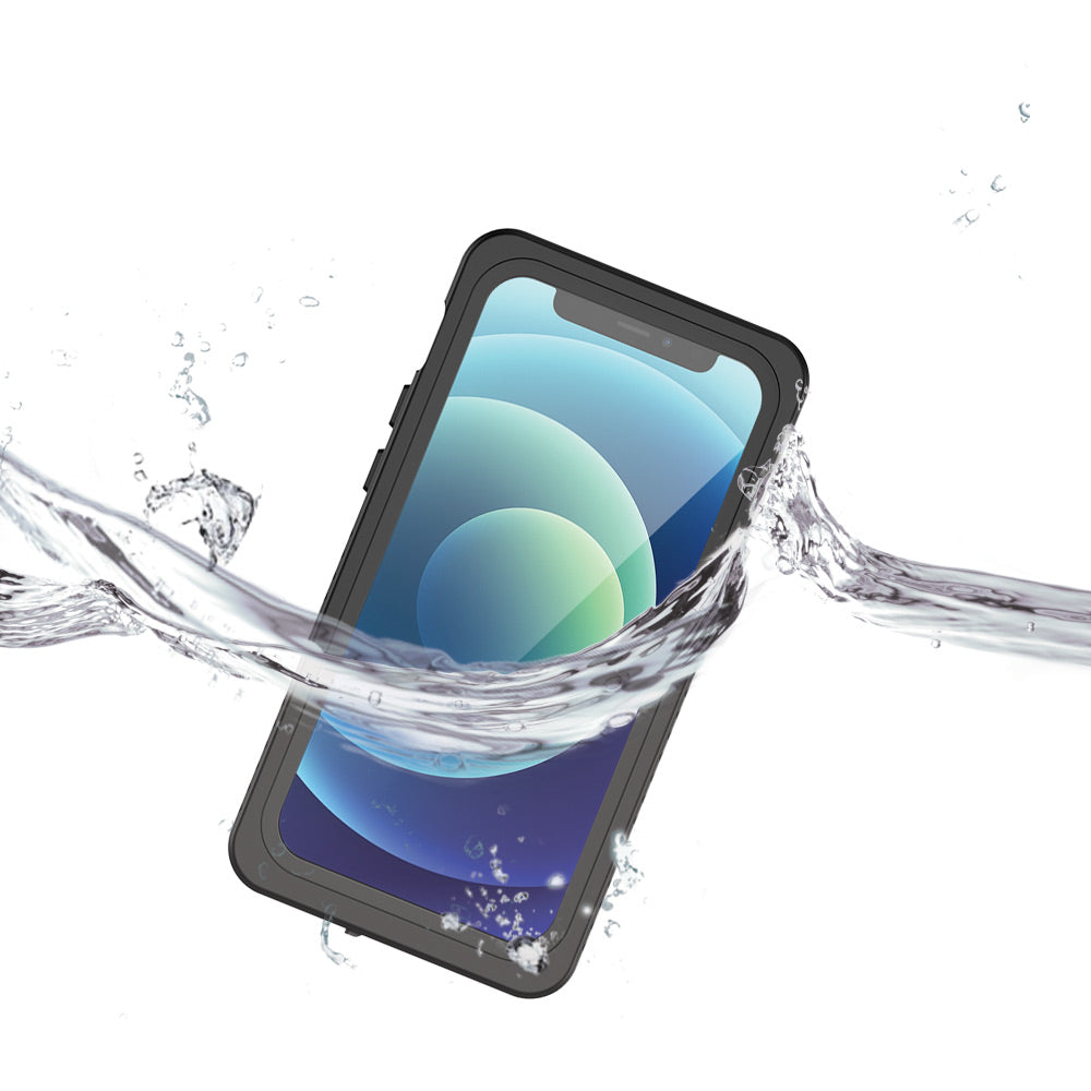 ARMOR-X iPhone 12 mini Waterproof Case IP68 shock & water proof Cover. IP68 Waterproof with fully submergible to 6.6' / 2 meter for 1 hour.