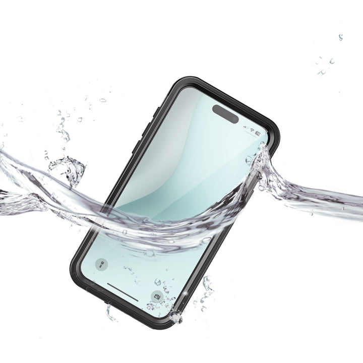 ARMOR-X iPhone 16 Waterproof Case IP68 shock & water proof Cover. IP68 Waterproof with fully submergible to 6.6' / 2 meter.