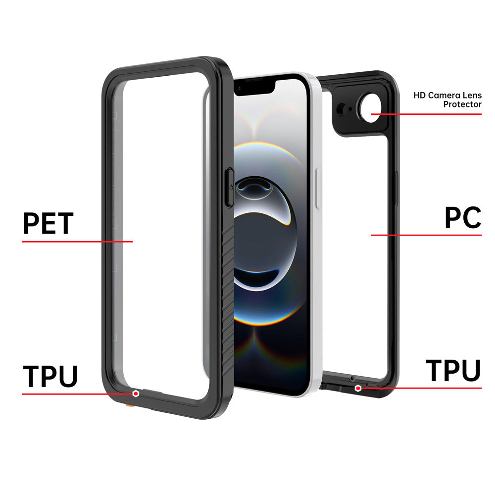 ARMOR-X iPhone 17e / 16e Waterproof Case IP68 shock & water proof Cover. High quality TPU and PC material ensure fully protected from extreme environment - snow, ice, dirt & dust particles.