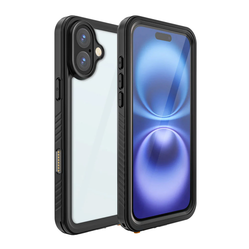 ARMOR-X iPhone 16 Plus Waterproof Case IP68 shock & water proof Cover. Built-in screen cover for total touchscreen protection.