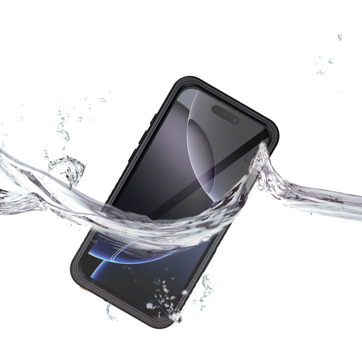 ARMOR-X iPhone 16 Pro Waterproof Case IP68 shock & water proof Cover. IP68 Waterproof with fully submergible to 6.6' / 2 meter.