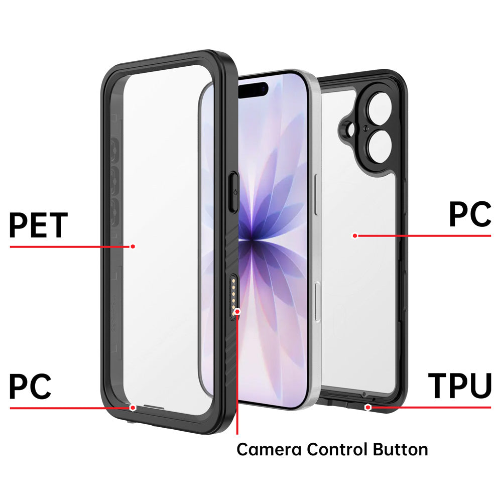 ARMOR-X iPhone 17 Waterproof Case IP68 shock & water proof Cover. High quality TPU and PC material ensure fully protected from extreme environment - snow, ice, dirt & dust particles.