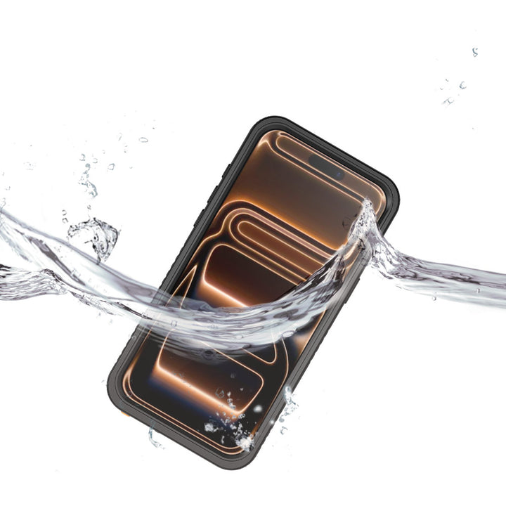 ARMOR-X iPhone 17 Pro Max Waterproof Case IP68 shock & water proof Cover. IP68 Waterproof with fully submergible to 6.6' / 2 meter.