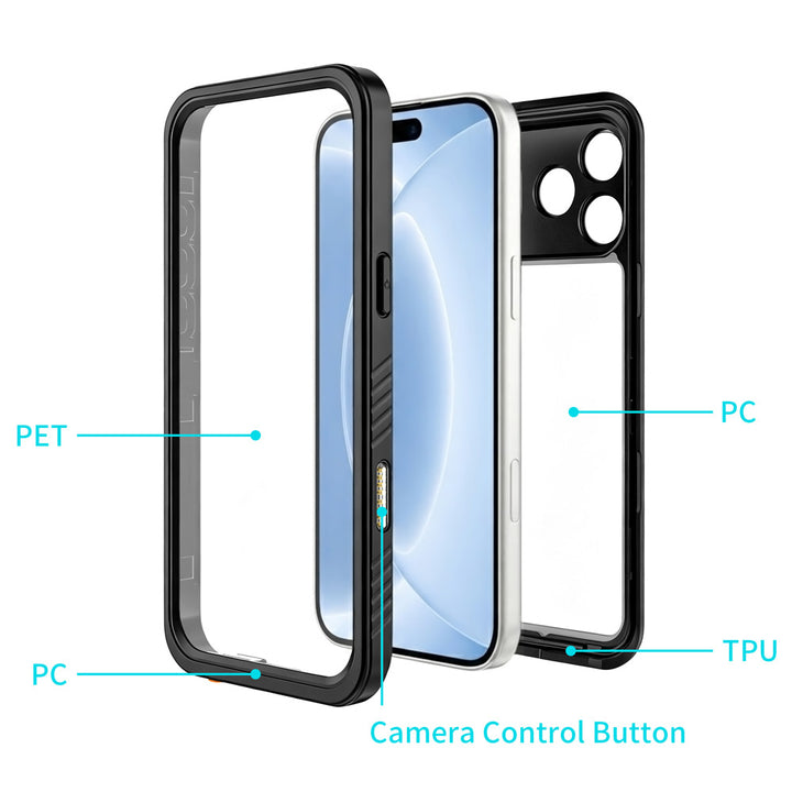 ARMOR-X iPhone 18 Pro Max Waterproof Case IP68 shock &amp; water proof Cover. High quality TPU and PC material ensure fully protected from extreme environment - snow, ice, dirt &amp; dust particles.