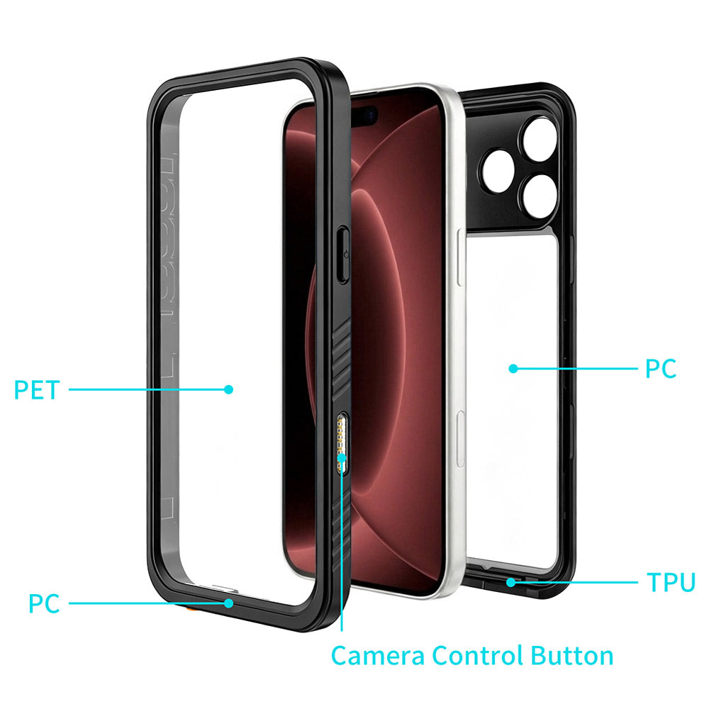 ARMOR-X iPhone 18 Pro Waterproof Case IP68 shock &amp; water proof Cover. High quality TPU and PC material ensure fully protected from extreme environment - snow, ice, dirt &amp; dust particles.