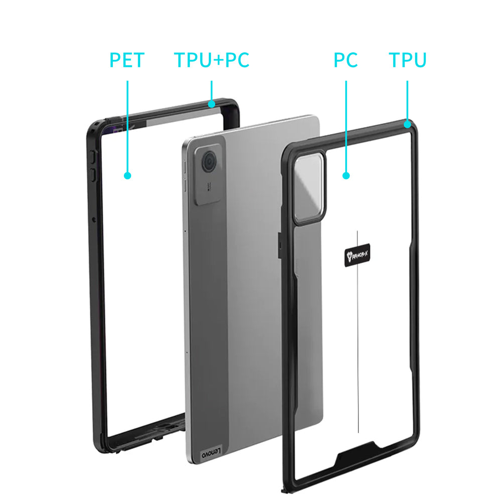 ARMOR-X Lenovo Tab Waterproof Case IP68 shock & water proof Cover. Rugged Design with drop proof protection.