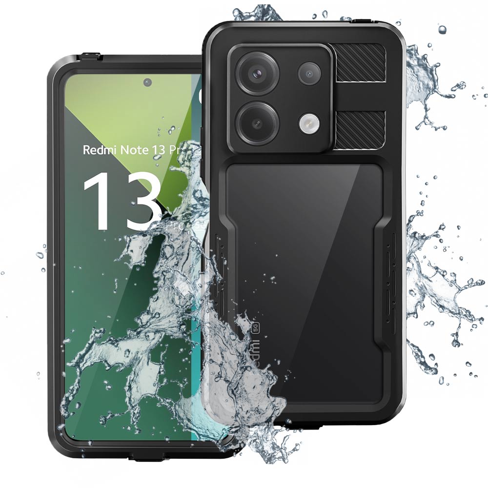 ARMOR-X Xiaomi Redmi Note 13 Pro 5G Waterproof Case IP68 shock & water proof Cover. Rugged Design with the best waterproof protection.