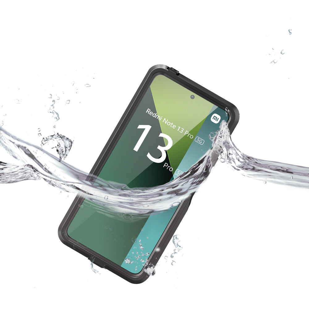 ARMOR-X Xiaomi Redmi Note 13 Pro 5G Waterproof Case IP68 shock & water proof Cover. IP68 Waterproof with fully submergible to 6.6' / 2 meter for 1 hour.