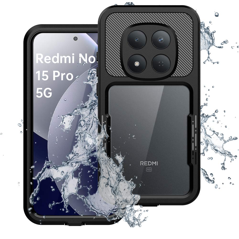 ARMOR-X Xiaomi Redmi Note 15 Pro 5G Waterproof Case IP68 shock & water proof Cover. Rugged Design with the best waterproof protection.