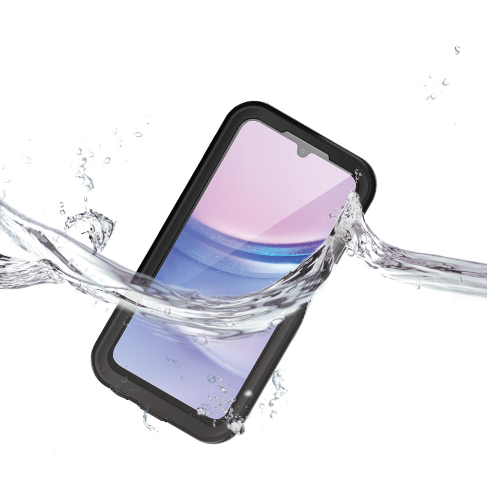 ARMOR-X Samsung Galaxy AA15 5G SM-A156 / A15 4G SM-A155 Waterproof Case IP68 shock & water proof Cover. IP68 Waterproof with fully submergible to 6.6' / 2 meter for 1 hour.