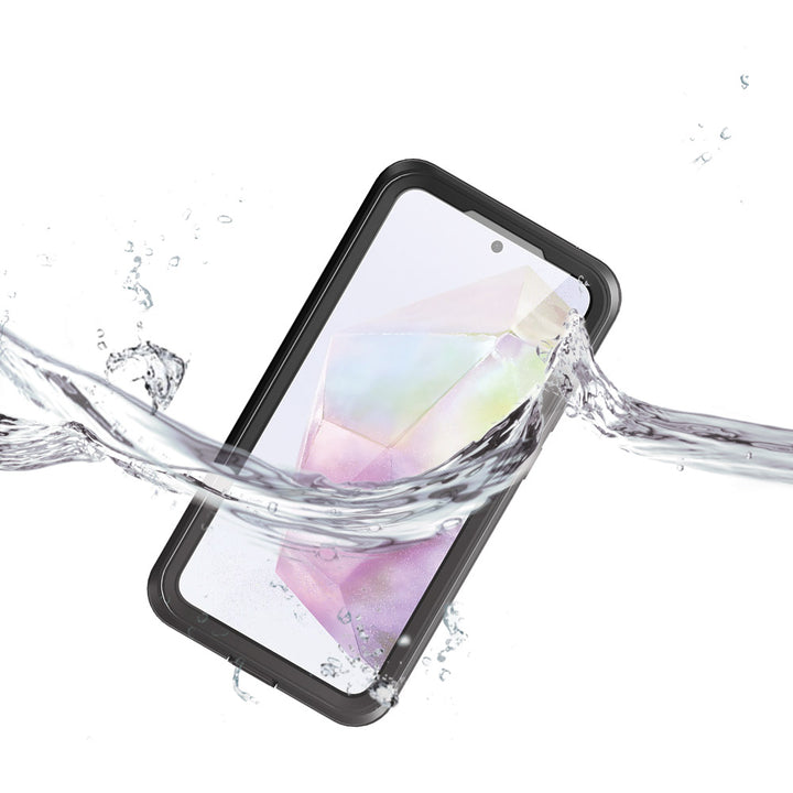 ARMOR-X Samsung Galaxy A35 5G SM-A356 Waterproof Case IP68 shock & water proof Cover. IP68 Waterproof with fully submergible to 6.6' / 2 meter for 1 hour.