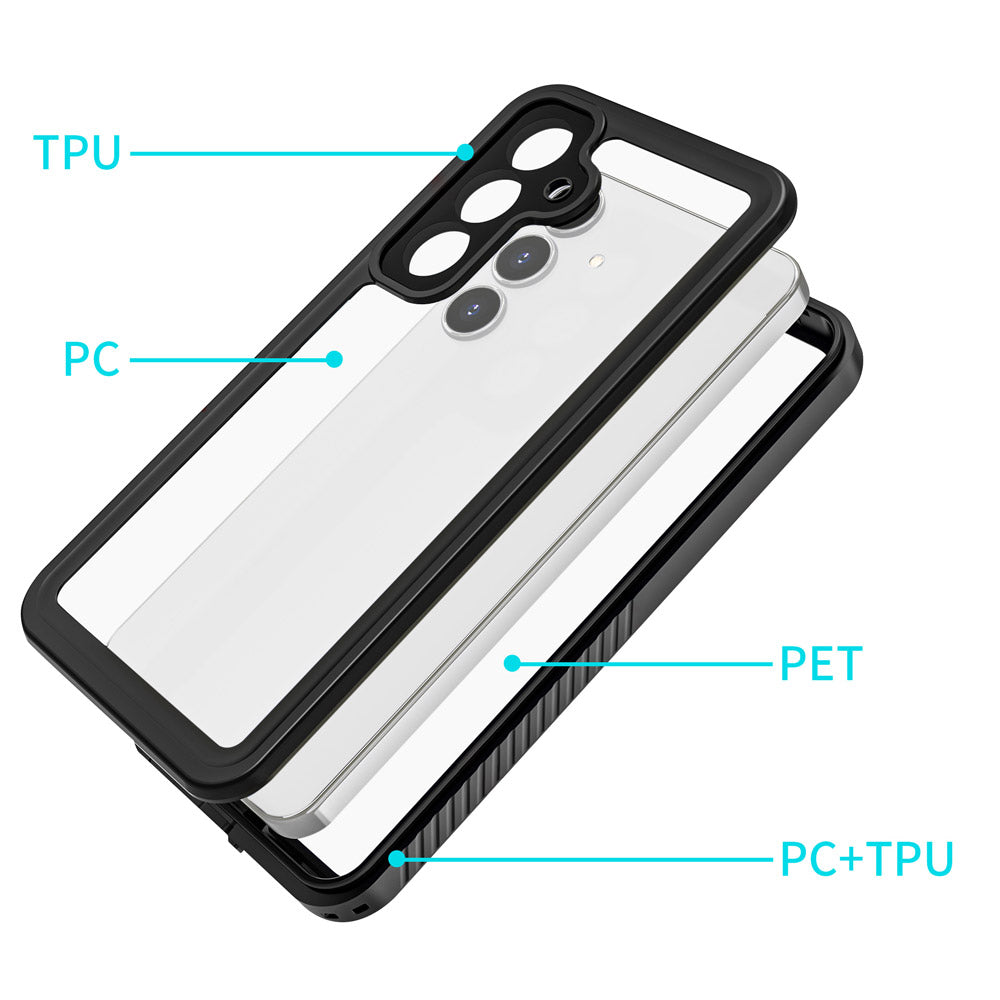 ARMOR-X Samsung Galaxy S25 FE SM-S731 Waterproof Case IP68 shock & water proof Cover. High quality TPU and PC material ensure fully protected from extreme environment - snow, ice, dirt & dust particles.