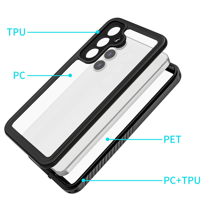 ARMOR-X Samsung Galaxy S25 FE SM-S731 Waterproof Case IP68 shock & water proof Cover. High quality TPU and PC material ensure fully protected from extreme environment - snow, ice, dirt & dust particles.