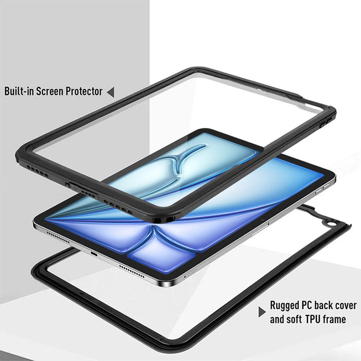 MN-iPad | iPad / iPad mini / iPad air / iPad Pro | IP68 Waterproof, Shock & Dust Proof Case With Handstrap & Kickstand & X-Mount