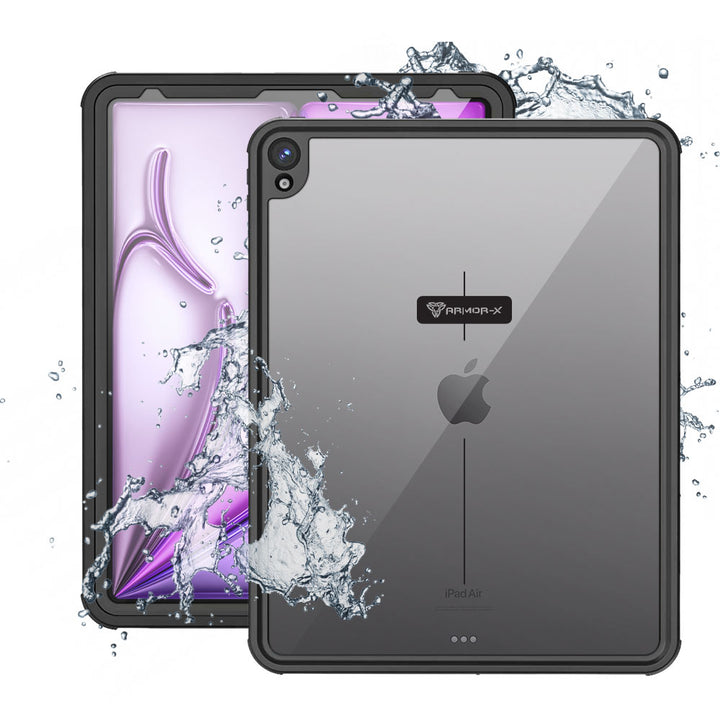 ARMOR-X iPad Air 13 ( M2 ) Waterproof Case IP68 shock & water proof Cover. Rugged Design with waterproof protection.