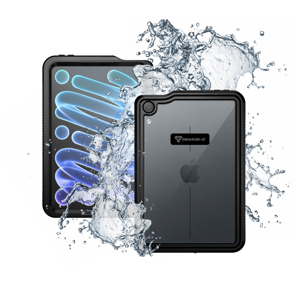 ARMOR-X iPad mini (A20 Pro) Waterproof Case IP68 shock &amp; water proof Cover. Rugged Design with waterproof protection.