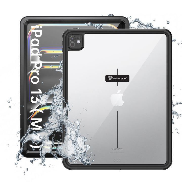 ARMOR-X iPad Pro 13 ( M4 ) Waterproof Case IP68 shock & water proof Cover. Rugged Design with waterproof protection.