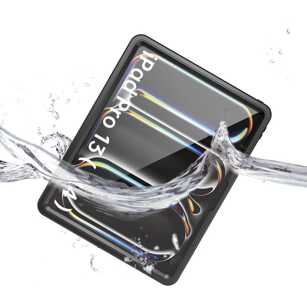 ARMOR-X iPad Pro 13 ( M4 ) Waterproof Case IP68 shock & water proof Cover. IP68 Waterproof with fully submergible to 5' / 1.5 meter.