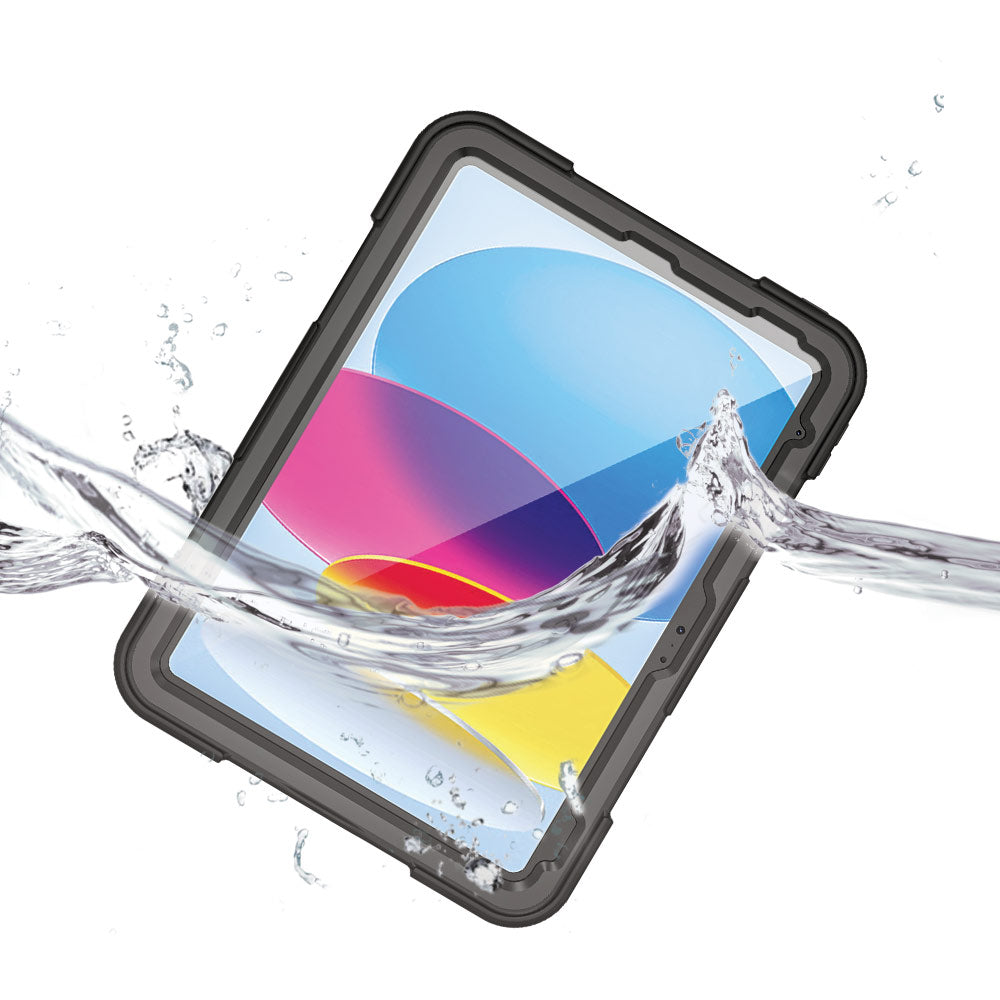 ARMOR-X iPad 10.9 (10th Gen.) Waterproof Case IP68 shock & water proof Cover. IP68 Waterproof with fully submergible to 5' / 1.5 meters for 30 minute.