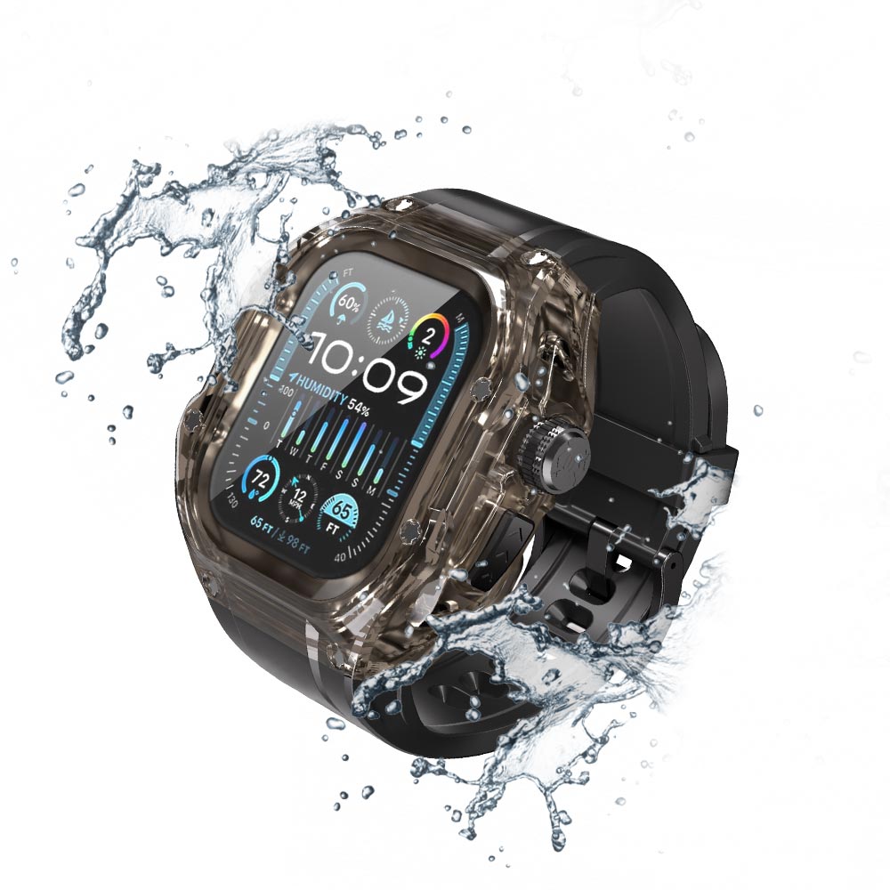 ARMOR-X Waterproof Apple Watch Case 49mm Ultra 2 Ultra with 1PCS Premium Soft Silicone Band.