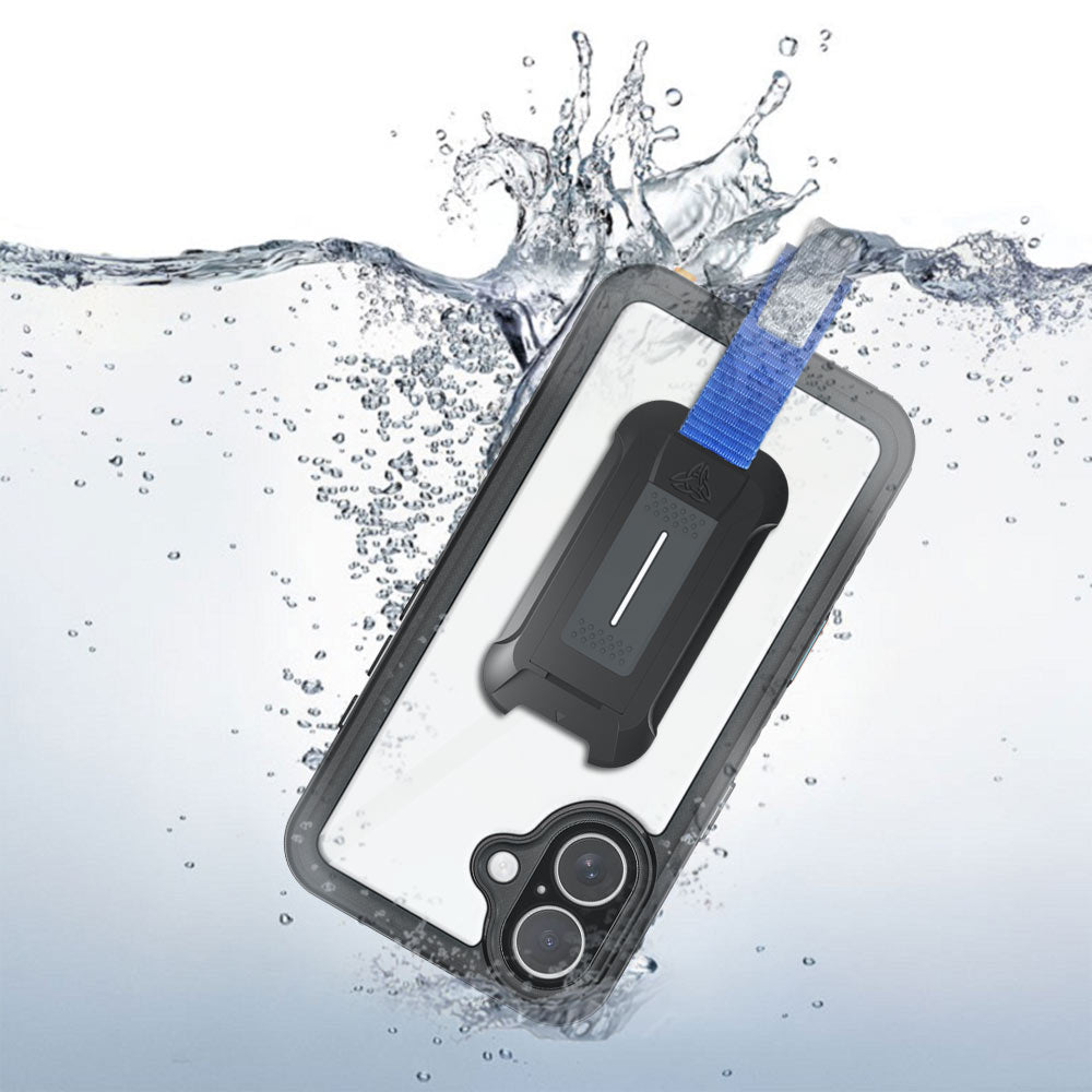 ARMOR-X iPhone 16 Waterproof Case IP68 shock & water proof Cover. IP68 Waterproof with fully submergible to 6.6' / 2 meter.