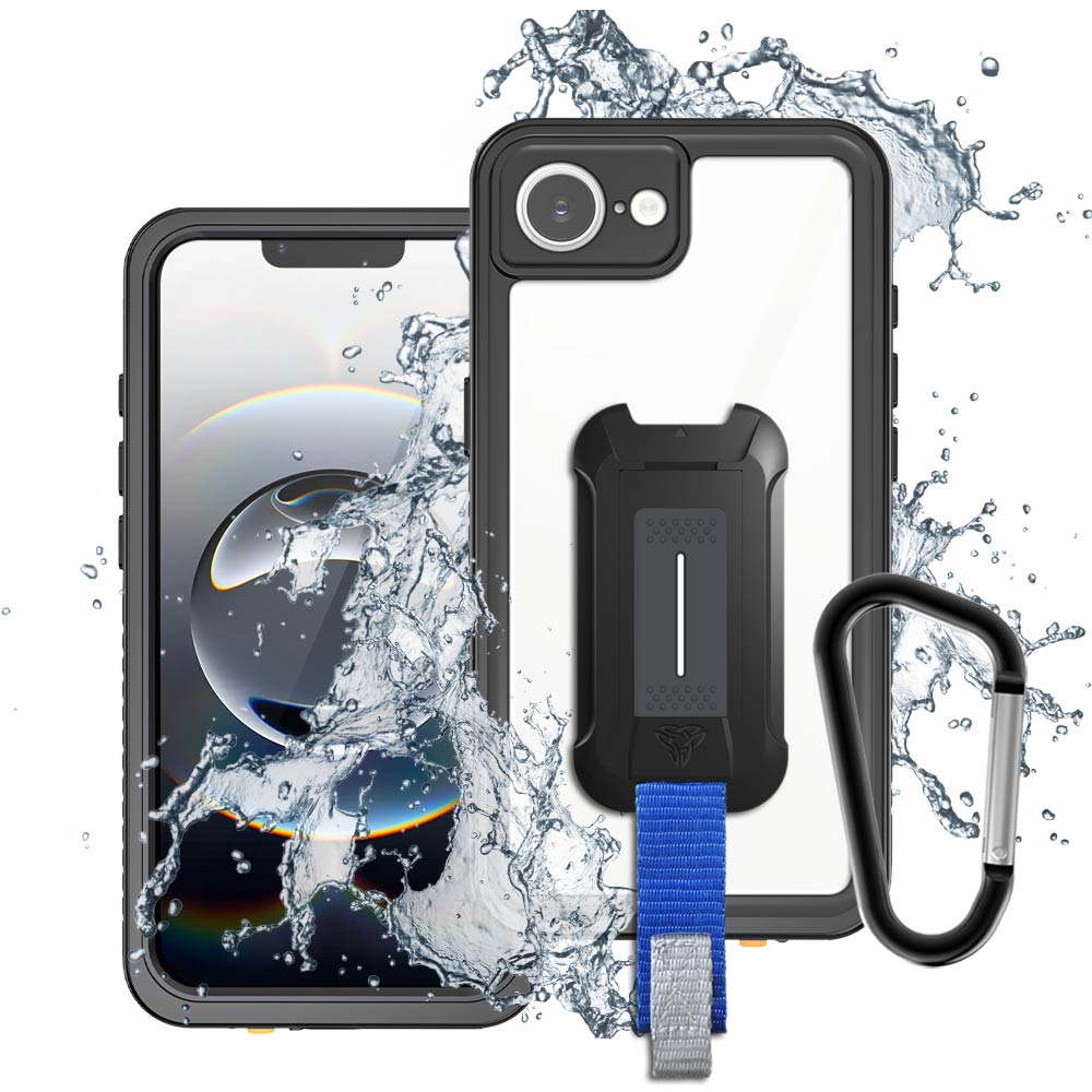 ARMOR-X iPhone 17e / 16e Waterproof Case IP68 shock & water proof Cover. Mountable Rugged Design with drop proof protection.