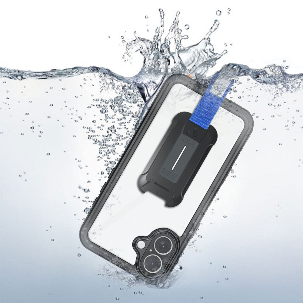 ARMOR-X iPhone 16 Plus Waterproof Case IP68 shock & water proof Cover. IP68 Waterproof with fully submergible to 6.6' / 2 meter.