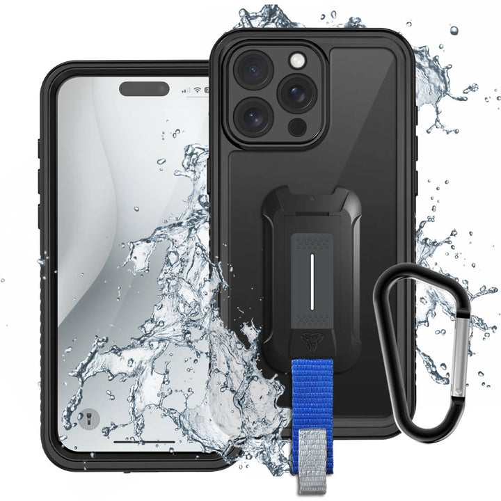 ARMOR-X iPhone 16 Pro Max Waterproof Case IP68 shock & water proof Cover. Mountable Rugged Design with drop proof protection.
