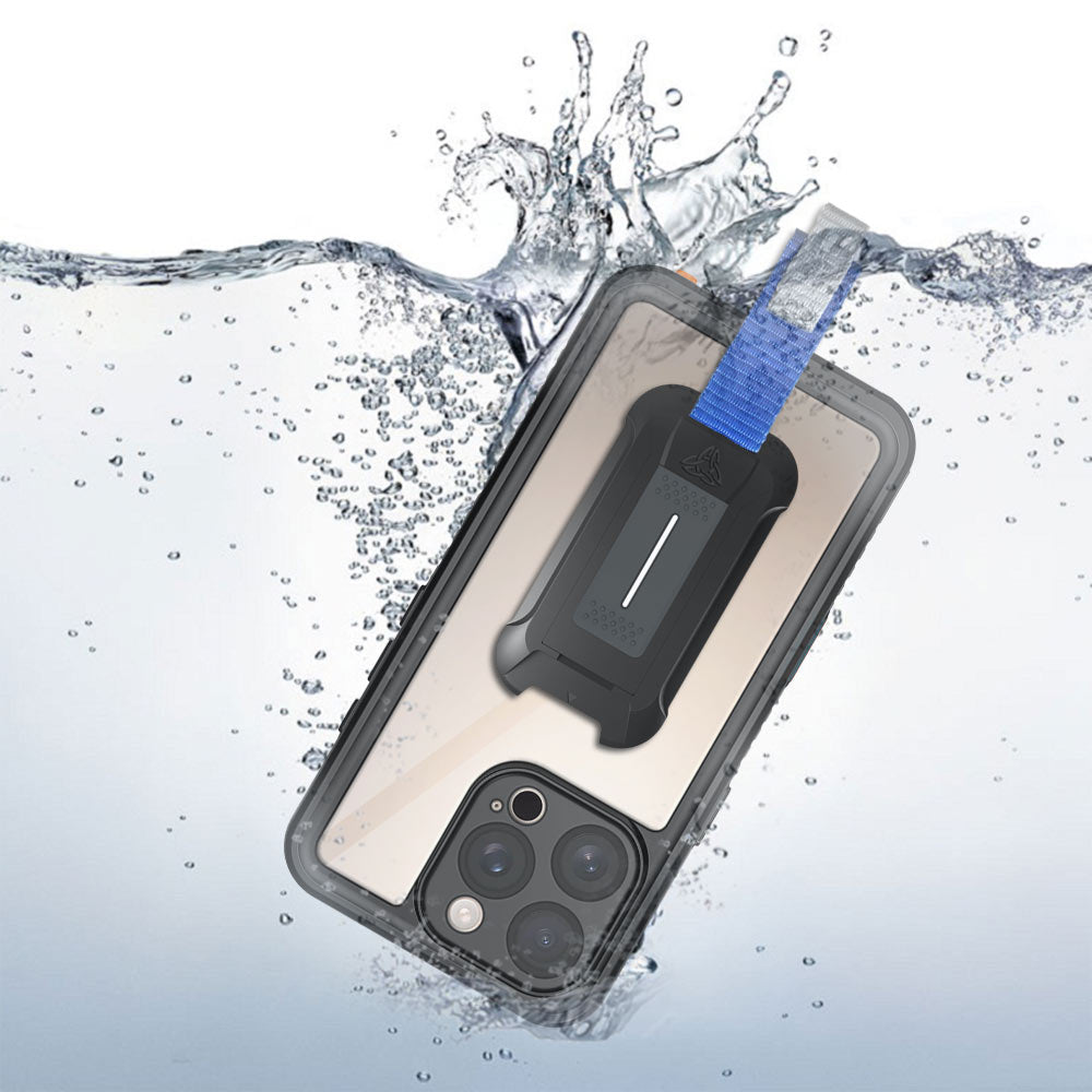 ARMOR-X iPhone 16 Pro Waterproof Case IP68 shock & water proof Cover. IP68 Waterproof with fully submergible to 6.6' / 2 meter.