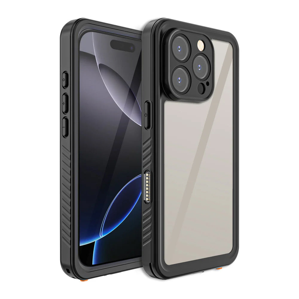 ARMOR-X iPhone 16 Pro Waterproof Case IP68 shock & water proof Cover. Mountable Rugged Design with drop proof protection.