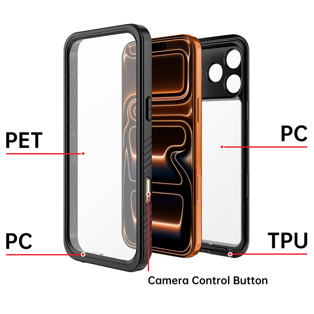 ARMOR-X iPhone 17 Pro Max Waterproof Case IP68 shock & water proof Cover. Built-in screen cover for total touchscreen protection.