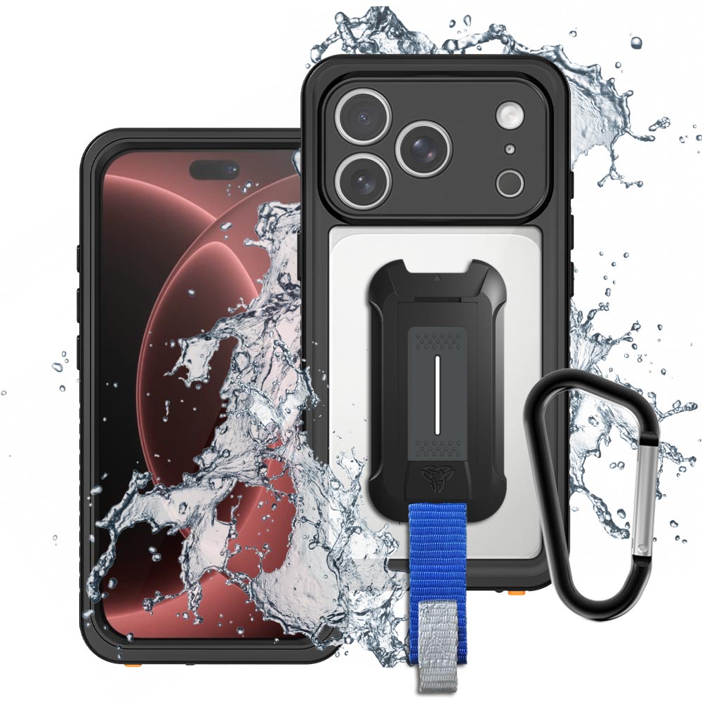 ARMOR-X iPhone 18 Pro Waterproof Case IP68 shock &amp; water proof Cover. Mountable Rugged Design with drop proof protection.