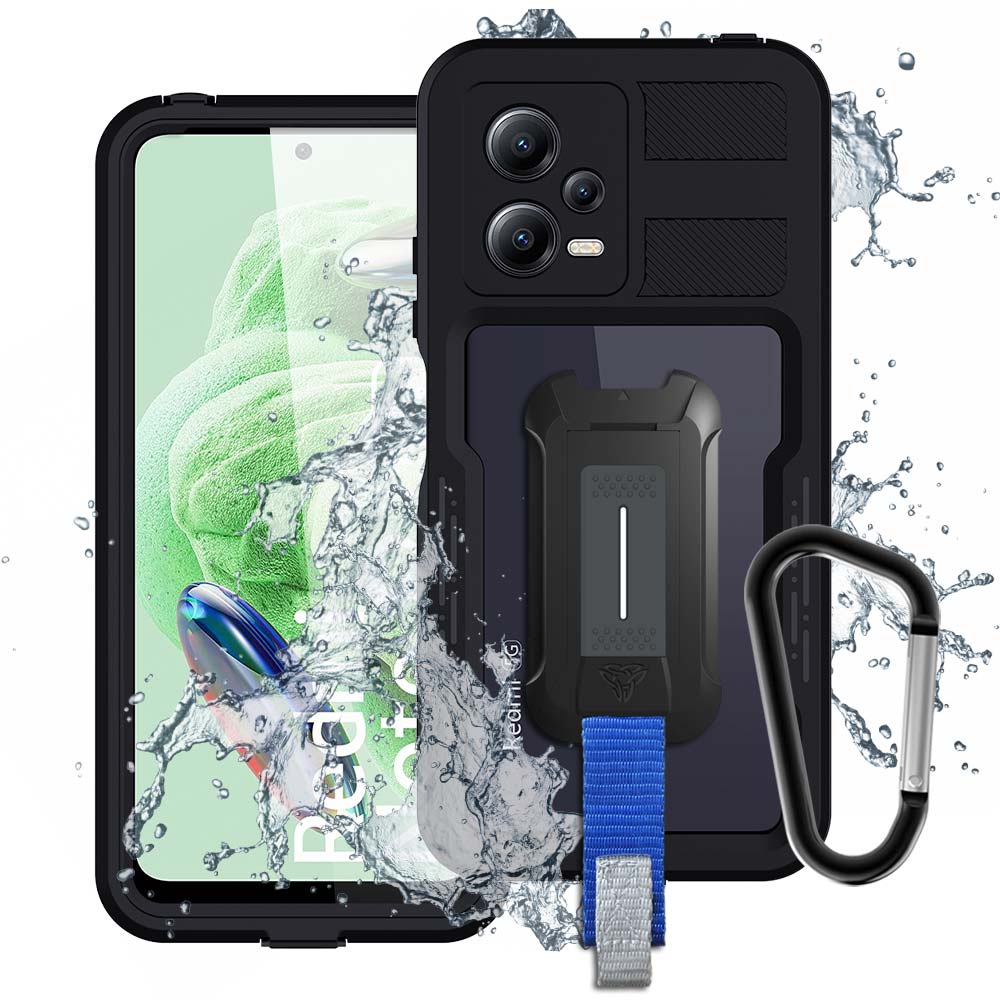 ARMOR-X Xiaomi Redmi Note 12 5G IP68 shock & water proof cover. Military-Grade Mountable Rugged Design with best waterproof protection.