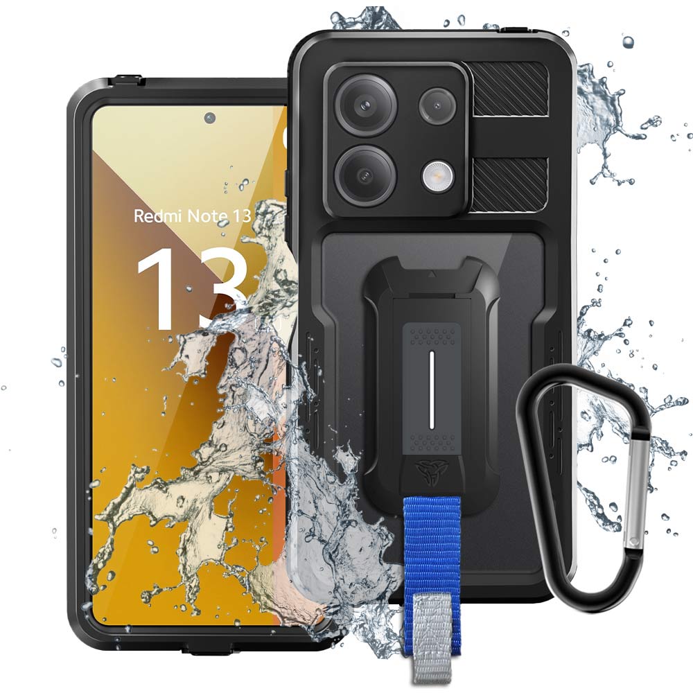 ARMOR-X Xiaomi Redmi Note 13 5G IP68 shock & water proof cover. Military-Grade Mountable Rugged Design with best waterproof protection.