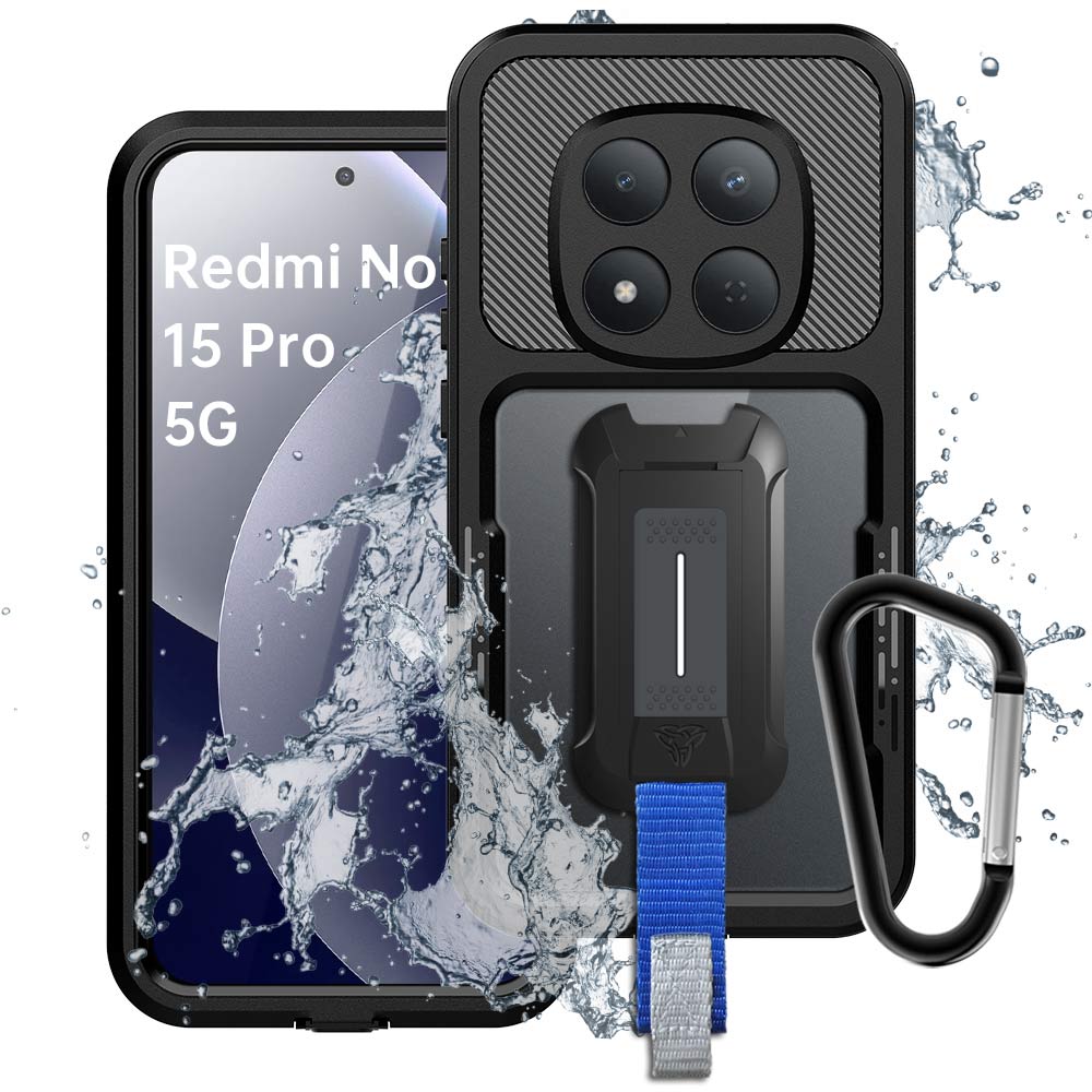 ARMOR-X Xiaomi Redmi Note 15 Pro 5G IP68 shock & water proof cover. Military-Grade Mountable Rugged Design with best waterproof protection.