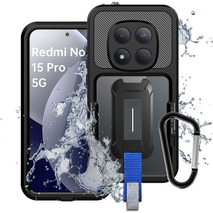 ARMOR-X Xiaomi Redmi Note 15 Pro 5G IP68 shock &amp; water proof cover. Military-Grade Mountable Rugged Design with best waterproof protection.